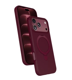 İphone Standlı Kapak - Bordo