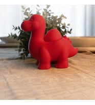 3D Baskı Dinozor Yumurtalık - Sevimli Eggosaurus Yumurta Tutucu-Kırmızı