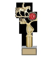 ODAK KUPA - Figürlü Kupalar - At / Binici Figürlü Kupalar FG-015 C - 34 cm