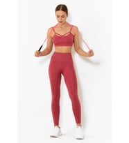 MioFit Yoga & Pilates Yüksek Bel Toparlayıcı Seamless Spor Tayt (Rose)