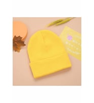 Beyaz Bere Unisex Sarı-Tek Ebat