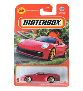 Matchbox Porsche 911 Carrera Cabriolet - Kırmızı (1/64) Yurt Dışı Uzun Kartonet - HVK96