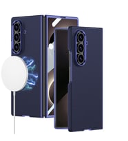 Lexroo Galaxy Z Fold 8 Ultra Kılıf M-safe Şarj Özellikli Kıpta KPT-12 Sert PC Kılıf - Lacivert