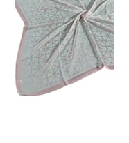 Mısırlı Eşarpları Devore Geometrik Desenli Eşarp (Su Yeşili)