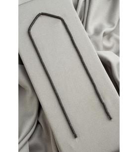 Hematit Doğal Taş Mat Siyah 3x5mm Dizi