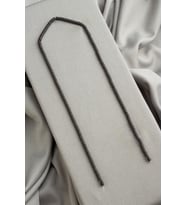 Hematit Doğal Taş Mat Siyah 3x5mm Dizi