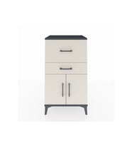 Hyperion Komodin Tek Raflı 2 Çekmeceli 2 Kapaklı 60x44x106 Antrasit-Aytaşı