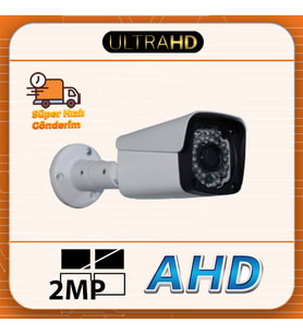 ULTRA HD 2 MP 1080P FULL HD Güvenlik Kamerası - Metal Kasa - AHD Kamera