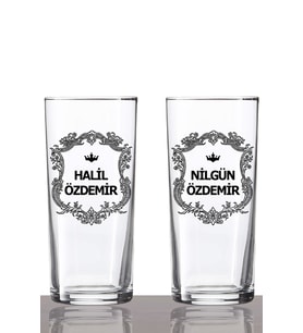 Kişiye Özel 2'li Arma Rakı Bardağı