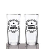 Kişiye Özel 2'li Arma Rakı Bardağı