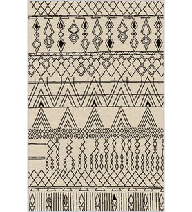 Eliana Home Baskılı, Yıkanabilir Kaymaz Taban Salon Halısı LNA0142-SD944 100x150 cm (Bej)