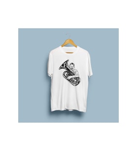 Oversize Trombone 2 Tasarım Unisex T-shirt