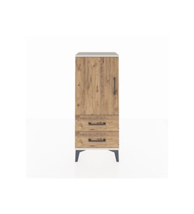 Arges Komodin 2 Raflı 2 Çekmeceli Tek Kapaklı 44x30x106 Aytaşı-Çam
