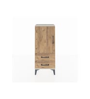 Arges Komodin 2 Raflı 2 Çekmeceli Tek Kapaklı 44x30x106 Aytaşı-Çam
