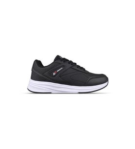 Mp 242-1256 Siyah Beyaz Unisex Bağcıklı Spor Ayakkabı