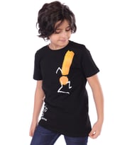 Toontoy Erkek Çocuk Yazı Baskılı Tişört (Siyah)