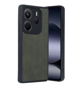 Xiaomi Redmi Note 14 4g Kılıf Aras Deri Kapak - Koyu Yeşil