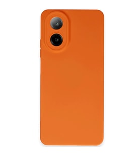 Oppo A38 Kılıf Nano İçi Kadife Silikon - Turuncu