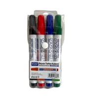 Kraf Doldurulabilir Beyaz Tahta Kalemi 4 Renk Set PVC