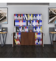 Kenzlife klasör dolabı kilitli ılgar cvz 175*160*30 klasörlük kitaplık ofis arkalıksız