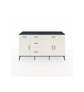 Kronos Konsol 2 Raflı 5 Çekmeceli 3 Kapaklı 176x59x99 Antrasit-Aytaşı