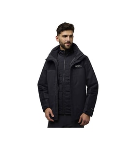 Jack Wolfskin Jasper 3In1 Jkt M Erkek Outdoor Montu A61858-635 Siyah