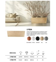 BOSTANN DEKORATİF SAKSI - LYSSA 170 - 27 LİTRE (Bej)