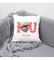 Kişiye Özel I Love You (Seni Seviyorum) Yazılı Fotoğraflı Yastık