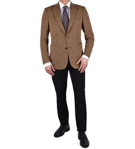 RGS-4924 YAZLIK ÖRME CEKET (Camel)