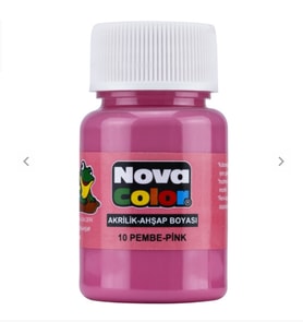 NOVA COLOR PEMBE RENK AKRİLİK BOYA 30 ML