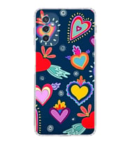 PrintiFy Samsung Galaxy M52 ile Uyumlu Retro Color 3  Kamera Korumalı Şeffaf  Kılıf