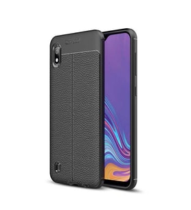 Samsung Galaxy A10 Kılıf Esnek Pu-Deri Leather-Pu Serisi Protected Case (Siyah)