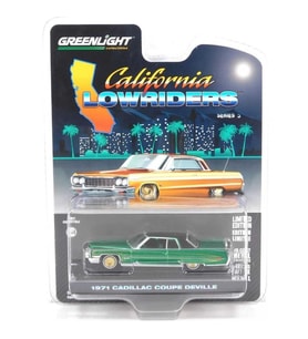 Greenlight California Lowriders 1971 Cadillac Coupe Deville 1/64 Model Araba (Yeşil)