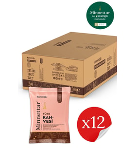 Minnettar Türk Kahvesi 12 x 100 Gr ( 12 Paket )