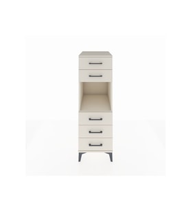 Kronos Dolap Tek Raflı 5 Çekmeceli 44x59x134 Aytaşı-Aytaşı