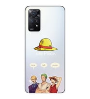 Redmi Note 11 Pro Uyumlu One Piece Karakterler Tasarımlı Şeffaf Telefon Kılıfı