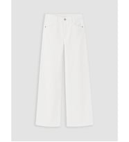 LCW Kids Beyaz Wideleg Kız Çocuk Gabardin Pantolon