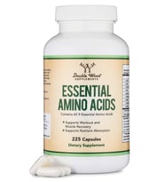 Double Wood Essential Amino Acids - 9 Essential Aminos (EAA) and All Branched-Chain Aminos (BCAAs) (Leucine, Isoleucine, Valine) 225 Capsul.39.