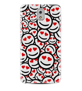 Samsung Note 3 4 5 8 9 20 Ultra 10 Lite Kılıf Desenli Silikon Gülen Surat 1774