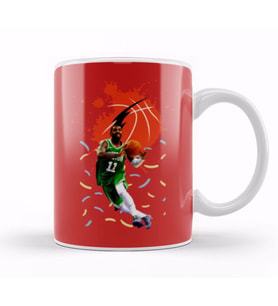 Kyrie Irving Vintage Art  Legend Basketball Gift Vintage Retro Style Kupa Bardak Porselen