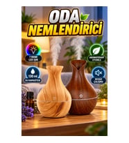 130 ml Ultrasonik Oda Nemlendirici Aromaterapi ve 7 Renk LED Gece Lambası