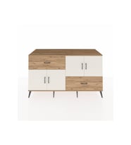Kronos Konsol 3 Raflı 2 Çekmeceli 4 Kapaklı 176x59x99 Çam-Aytaşı/Çam