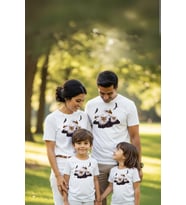KARTAL Aile Kombin T-shirt/Tişört - TEK ÜRÜN ADET FİYATIDIR (Beyaz)