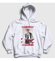 Presmono Unisex Beyaz Cherry Bomb K-Pop Nct 127 Kapüşonlu Sweatshirt 275471tt
