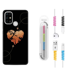 Casper E30 F20 X20 Kılıf Kablo Koruma Spiral Silikon Plane Heart 1721