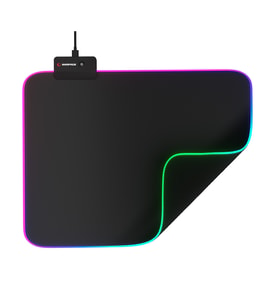 Rampage MP-23 BLITZ M RGB 252x328x3mm RGB Led Gaming MOUSE PAD (Siyah)(1923) - ETC2723-5088