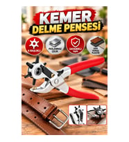 6 Başlıklı Kemer Delme Pensesi – Paslanmaz Çelik Deri ve Kumaş Delme Aleti