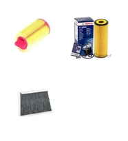 Bosch Filtre Bakım Seti Mercedes C230 W203 Kompressor 192 Beygir 2004-2006 Benzinli Hava + Yağ f. + Polen Filtre Sardes