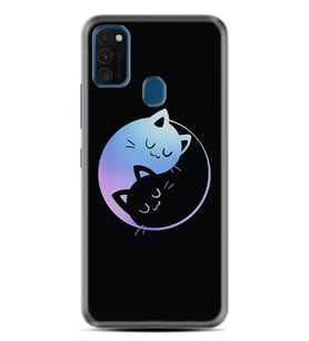 Samsung M21 M22 M23 M30 M31S M32 Kılıf Desenli Silikon Love Cats 1604