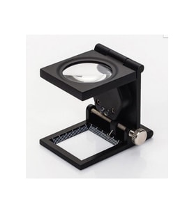 10x Katlanır Sayaçlı Metal Lüp 28mm 2 Led Işıklı Büyüteç Tekstil